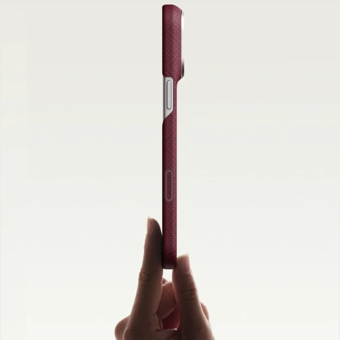 PITAKA Edge Case Argyle MagSafe Apple iPhone 18 Pro / 17 Pro burgundy
