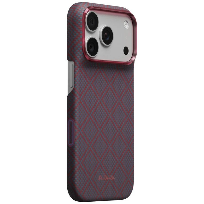 PITAKA Edge Case Argyle MagSafe Apple iPhone 18 Pro / 17 Pro blue-red