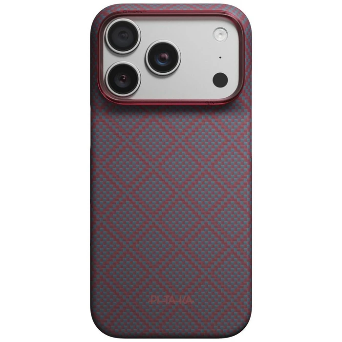 PITAKA Edge Case Argyle MagSafe Apple iPhone 18 Pro / 17 Pro blue-red