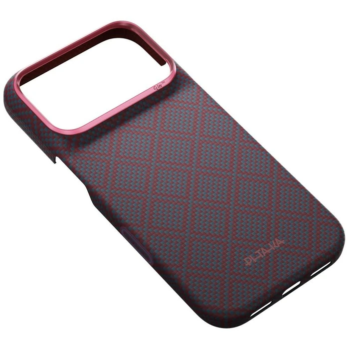 PITAKA Edge Case Argyle MagSafe Apple iPhone 18 Pro / 17 Pro blue-red