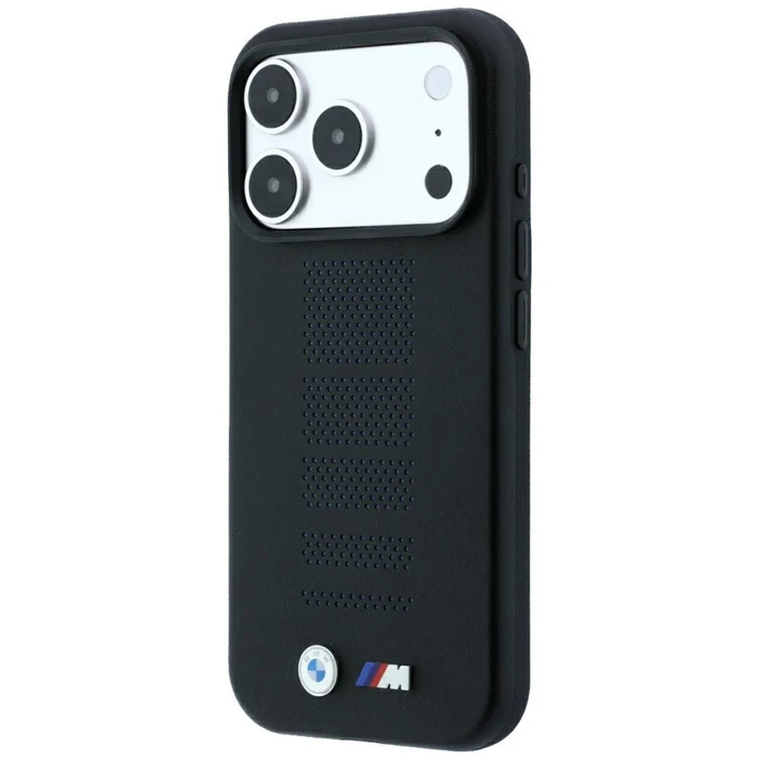 BMW M Blue Perfo Metal Logo MagSafe Apple iPhone 18 Pro / 17 Pro black