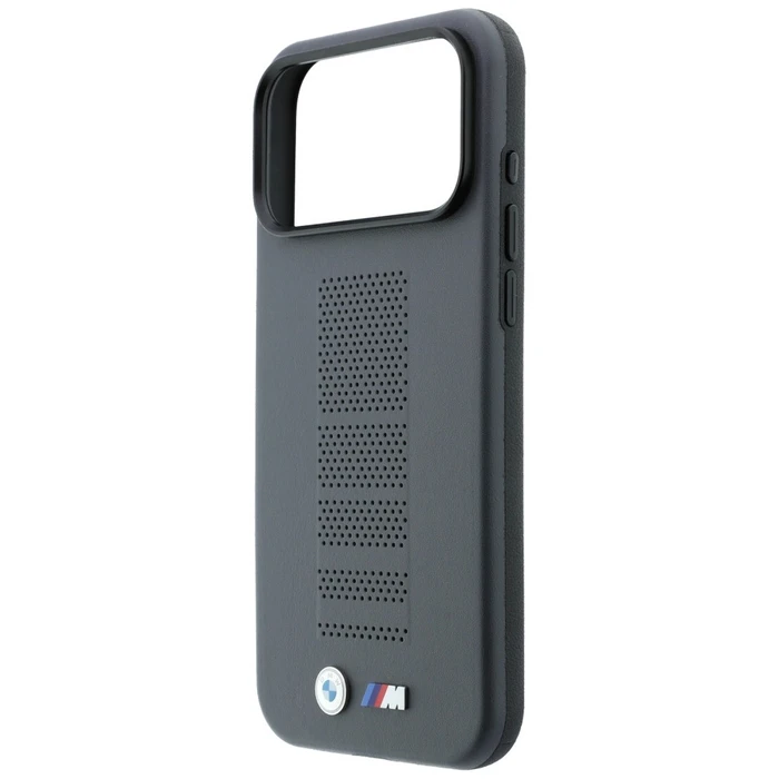 BMW M Blue Perfo Metal Logo MagSafe Apple iPhone 18 Pro / 17 Pro grey