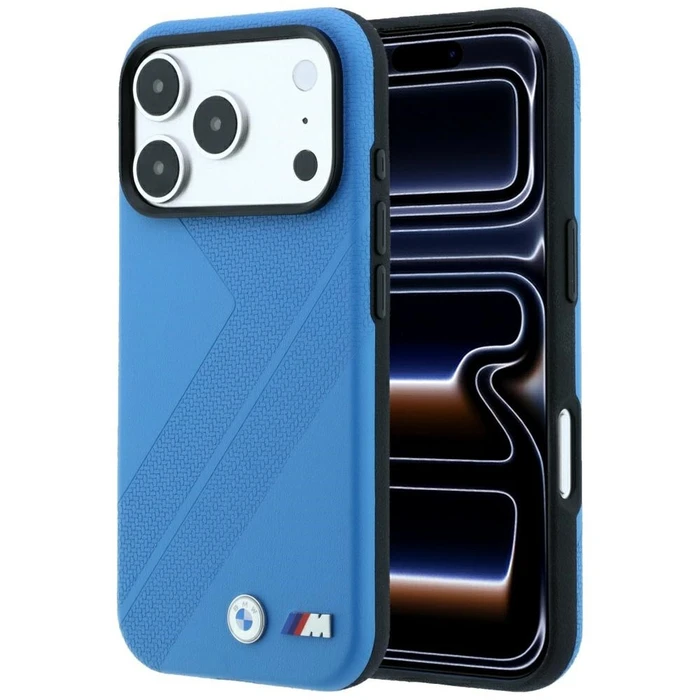 BMW M Tire Track Metal Logo MagSafe Apple iPhone 18 Pro Max / 17 Pro Max blue