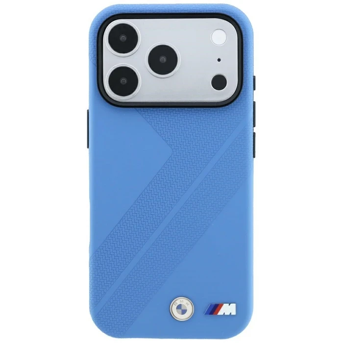 BMW M Tire Track Metal Logo MagSafe Apple iPhone 18 Pro Max / 17 Pro Max blue