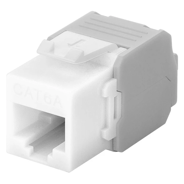 Αξεσουάρ Δικτύου Goobay Keystone module RJ45 CAT 6A 90867, UTP, λευκό
