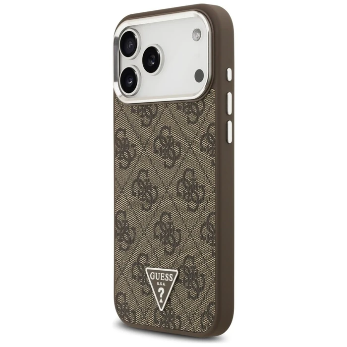 Guess 4G Triangle Logo MagSafe Apple iPhone 18 Pro Max / 17 Pro Max brown silver