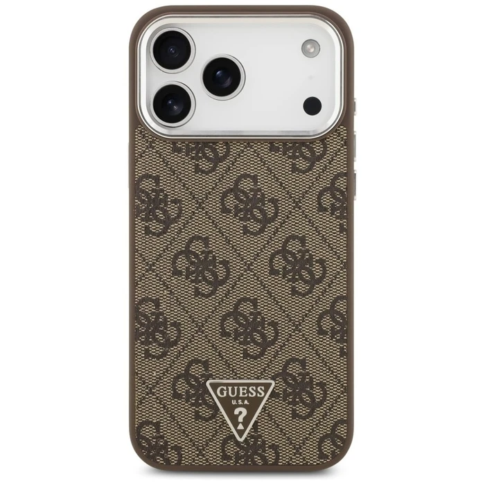 Guess 4G Triangle Logo MagSafe Apple iPhone 18 Pro Max / 17 Pro Max brown silver