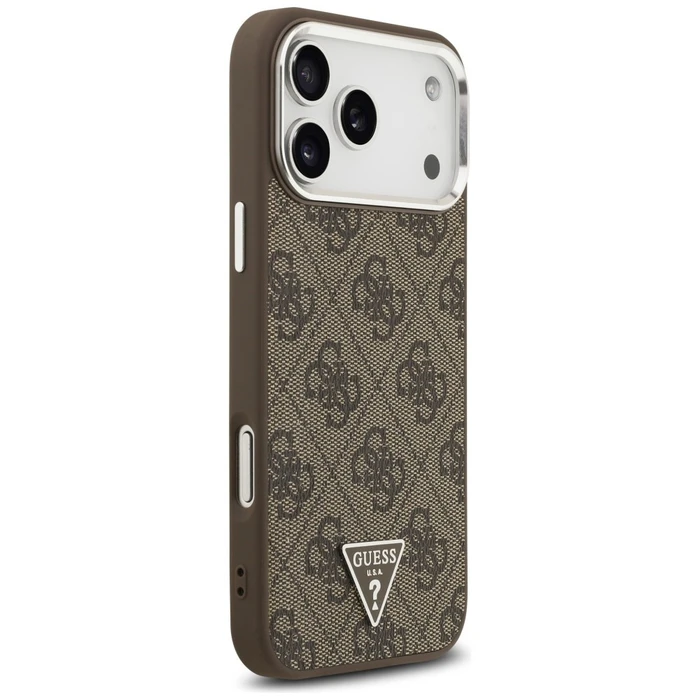 Guess 4G Triangle Logo MagSafe Apple iPhone 18 Pro Max / 17 Pro Max brown silver