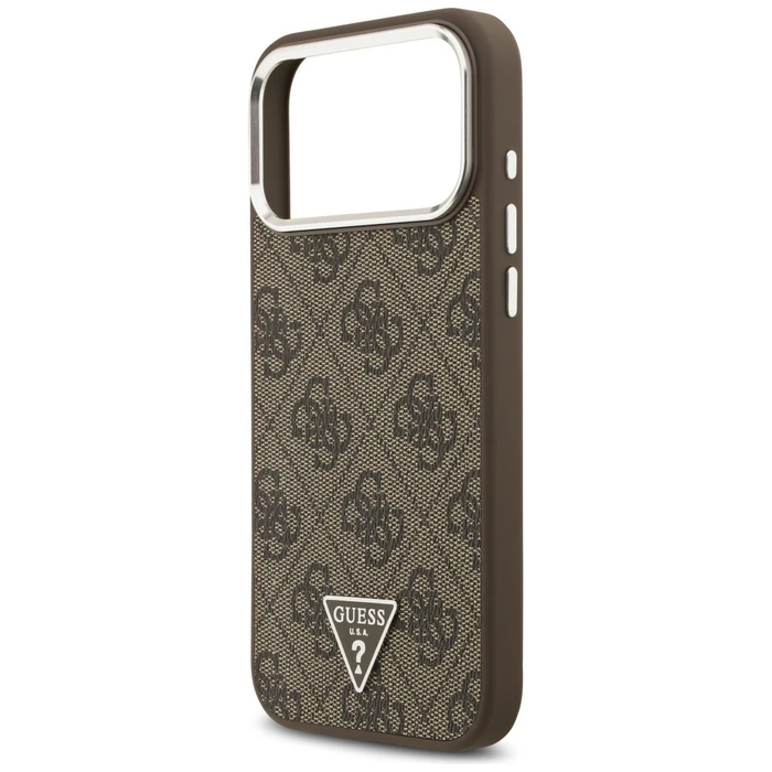 Guess 4G Triangle Logo MagSafe Apple iPhone 18 Pro Max / 17 Pro Max brown silver