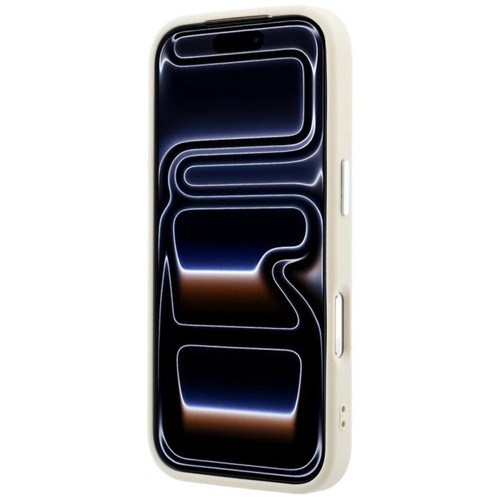 Guess Grained Triangle Logo MagSafe Apple iPhone 18 Pro / 17 Pro beige
