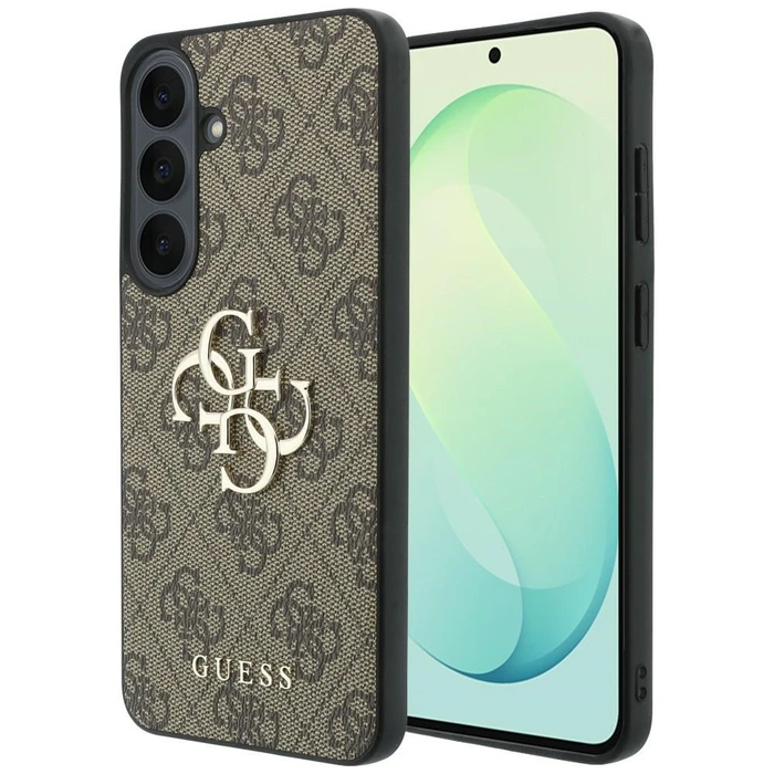 Guess Leather 4G Metal Logo Samsung Galaxy S26 FE brown