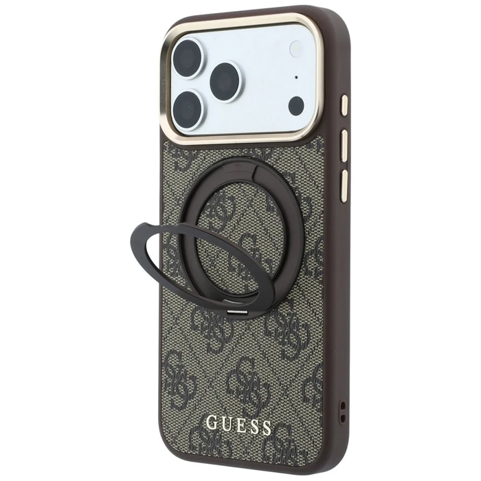 Guess Ring Stand 360 4G Classic Logo MagSafe Apple iPhone 18 Pro / 17 Pro brown
