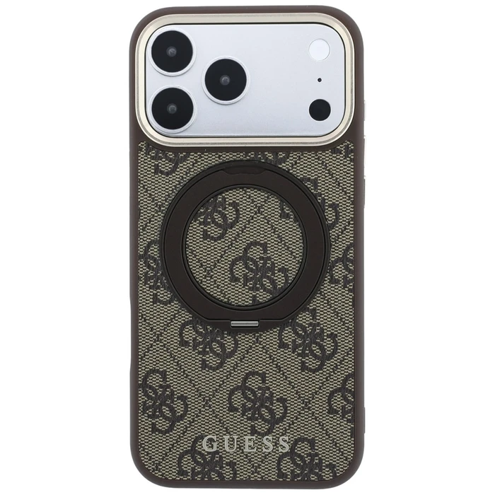 Guess Ring Stand 360 4G Classic Logo MagSafe Apple iPhone 18 Pro / 17 Pro brown
