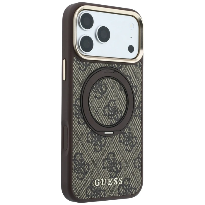 Guess Ring Stand 360 4G Classic Logo MagSafe Apple iPhone 18 Pro / 17 Pro brown