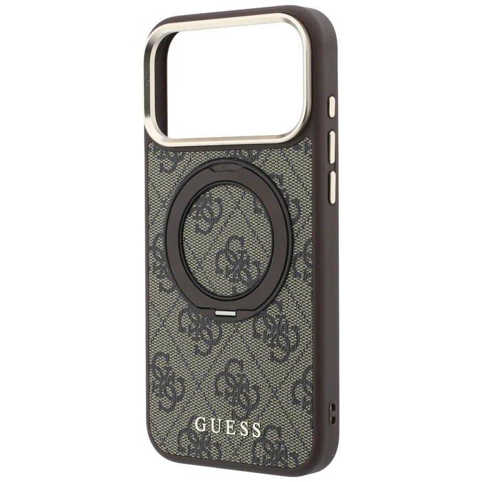 Guess Ring Stand 360 4G Classic Logo MagSafe Apple iPhone 18 Pro / 17 Pro brown