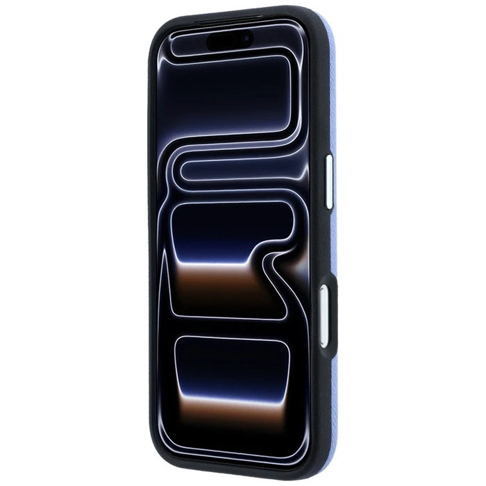 Karl Lagerfeld Grained Embossed Ring & Kameo Logo MagSafe Apple iPhone 18 Pro / 17 Pro light blue