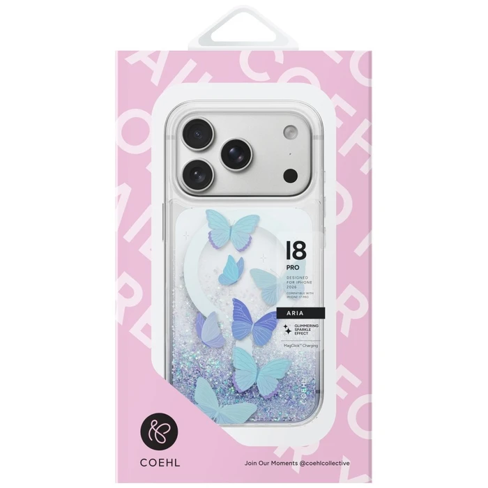 UNIQ Coehl Aria Apple iPhone 18 Pro / 17 Pro Magnetic Charging blue