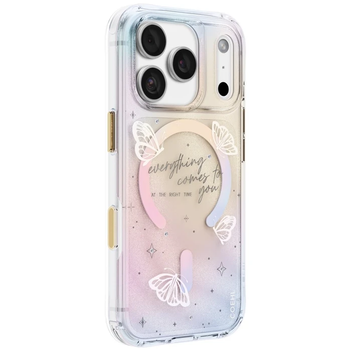 UNIQ Coehl Ellie Apple iPhone 18 Pro / 17 Pro Magnetic Charging prism bloom