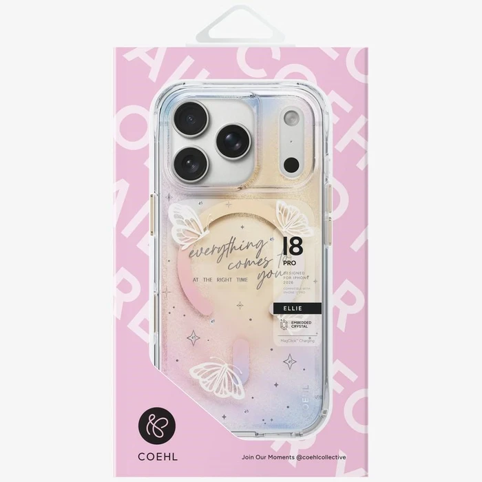 UNIQ Coehl Ellie Apple iPhone 18 Pro / 17 Pro Magnetic Charging prism bloom