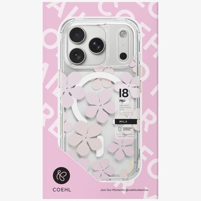 UNIQ Coehl Mila Apple iPhone 18 Pro / 17 Pro Magnetic Charging pink