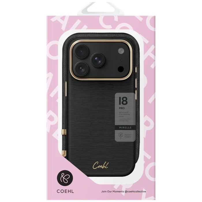 UNIQ Coehl Mirelle Apple iPhone 18 Pro / 17 Pro Magnetic Charging black