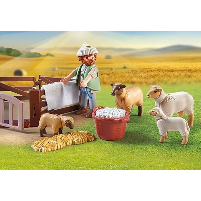 Φιγούρα Playmobil Young Shepherd With Flock Of Sheep