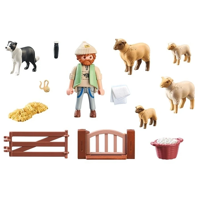 Φιγούρα Playmobil Young Shepherd With Flock Of Sheep