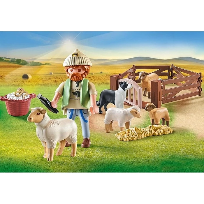 Φιγούρα Playmobil Young Shepherd With Flock Of Sheep