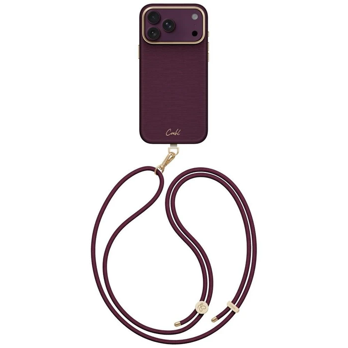 UNIQ Coehl Mirelle Apple iPhone 18 Pro Max / 17 Pro Max Magnetic Charging burgundy
