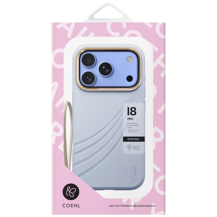 UNIQ Coehl Serina Apple iPhone 18 Pro / 17 Pro Magnetic Charging blue