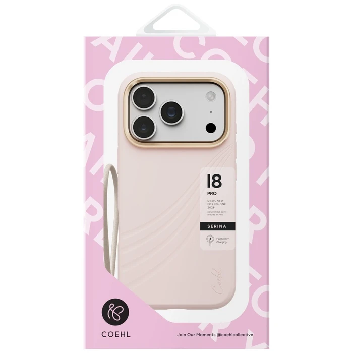 UNIQ Coehl Serina Apple iPhone 18 Pro / 17 Pro Magnetic Charging pink