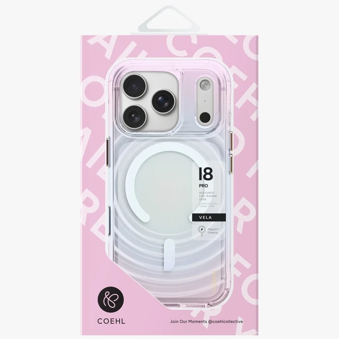 UNIQ Coehl Vela Apple iPhone 18 Pro / 17 Pro Magnetic Charging opal