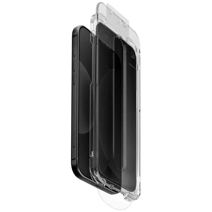 UNIQ Optix SwiftFit Privacy DX2 Apple iPhone 18 Pro with an applicator