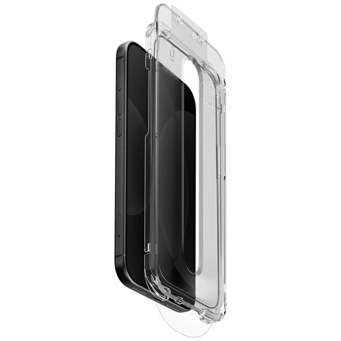 UNIQ Optix SwiftFit Vivid DX2 Apple iPhone 18 Pro with an applicator