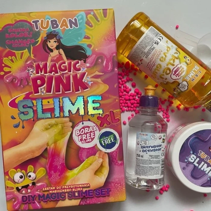Παιδικές Χειροτεχνίες Tuban Slime DIY set Magic pink XL