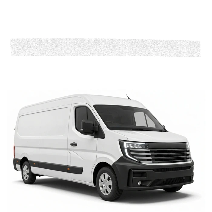 GrizzGlass HeavyDuty White Left Cargo Door Sill Protective Film Nissan Interstar 3 (2024-2026)