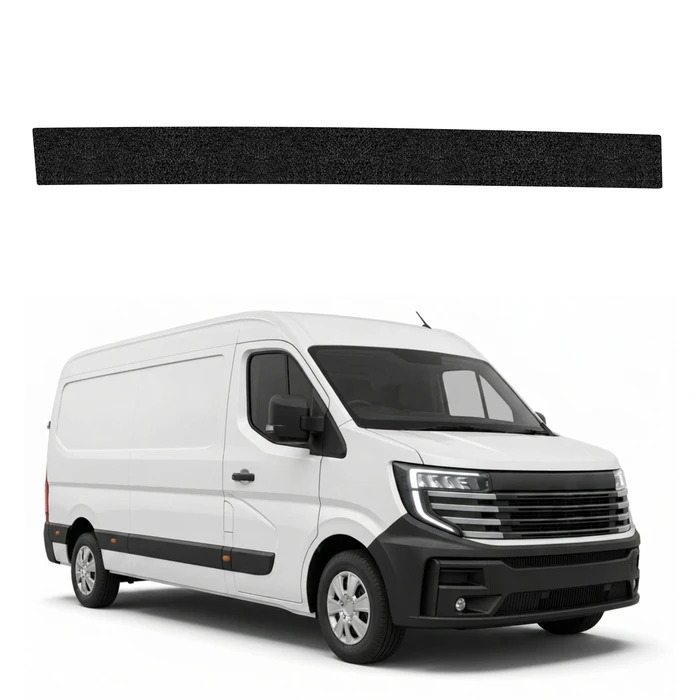 GrizzGlass HeavyDuty Black Left Cargo Door Sill Protective Film Nissan Interstar-e 3 (2024-2026)