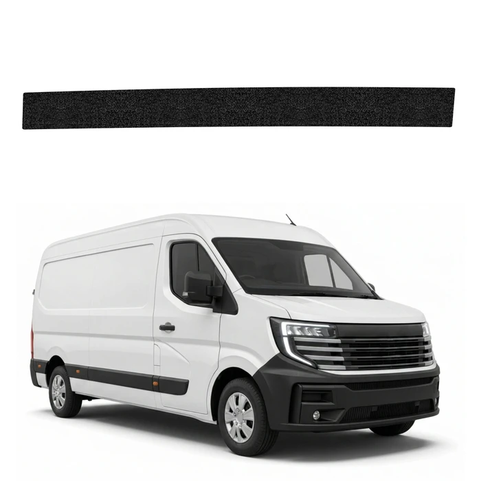 GrizzGlass HeavyDuty Black Right Cargo Door Sill Protective Film Nissan Interstar 3 (2024-2026)