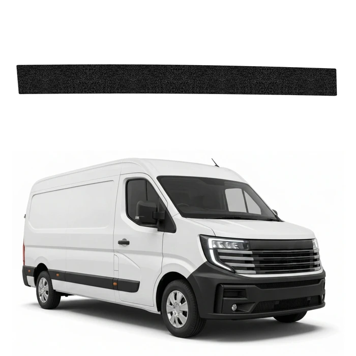 GrizzGlass HeavyDuty Black Left Cargo Door Sill Protective Film Nissan Interstar 3 (2024-2026)