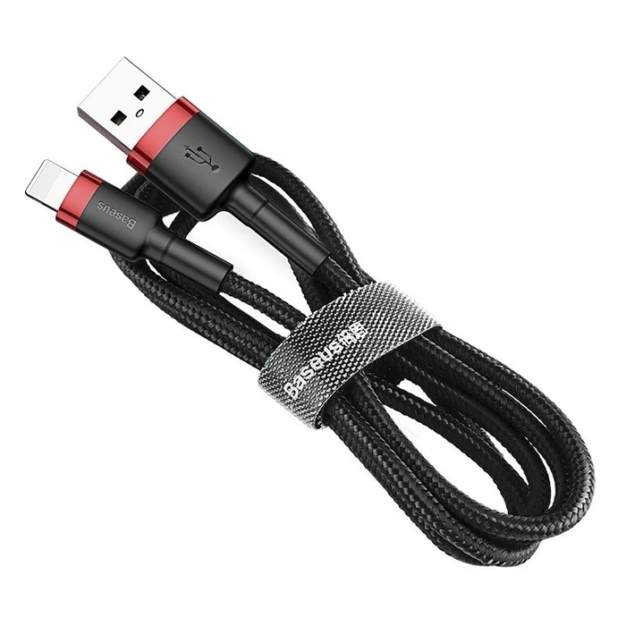 Καλώδιο Lightning Lightning Baseus Cafule 1.5A 2m (black & red)