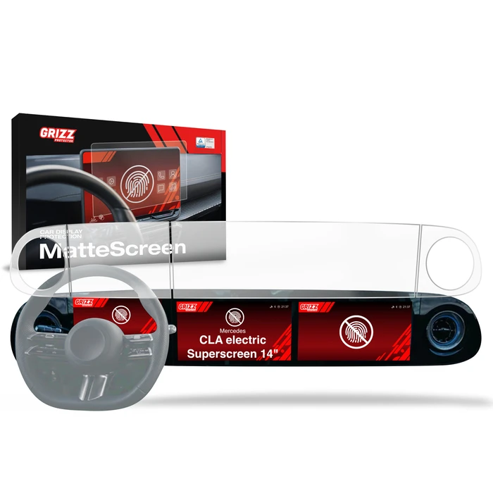 Matte GrizzGlass CarDisplay Protection Mercedes CLA electric Superscreen (2026) [4in1]