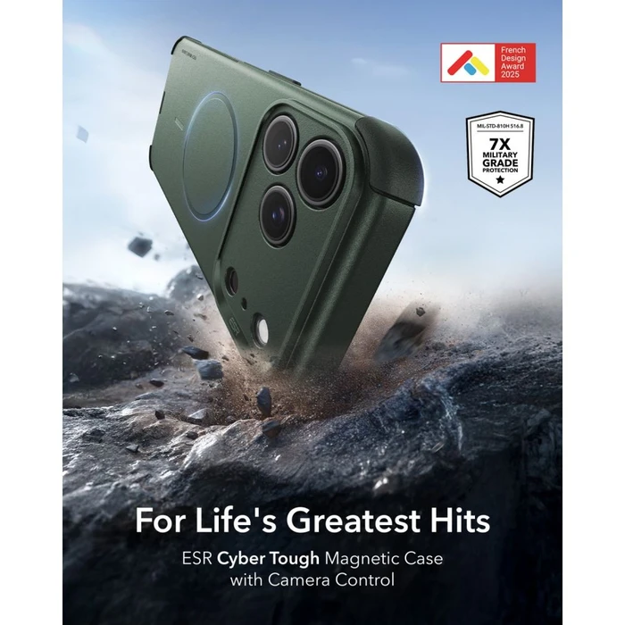 ESR Cyber Tough MagSafe Apple iPhone 17 Pro / 18 Pro Green