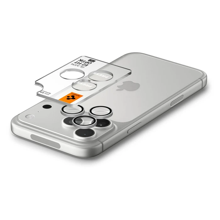 Spigen Optik Pro Glas.tr Ez Fit Camera Protector Apple iPhone 18 Pro / 18 Pro Max Silver [2 PACK]