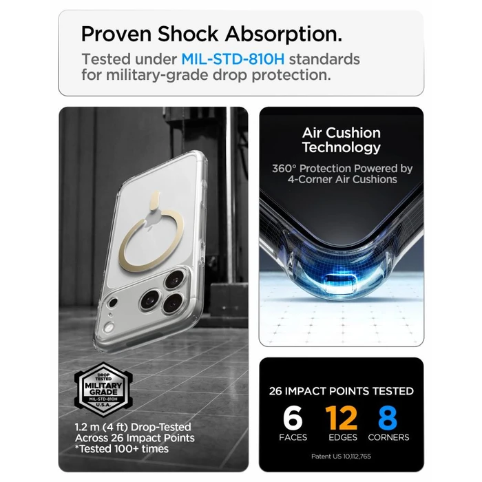 Spigen Ultra Hybrid MagSafe Apple iPhone 17 Pro / 18 Pro Clear/gold