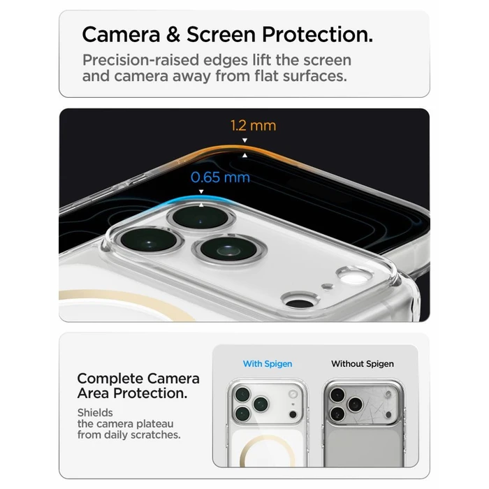 Spigen Ultra Hybrid MagSafe Apple iPhone 17 Pro / 18 Pro Clear/gold