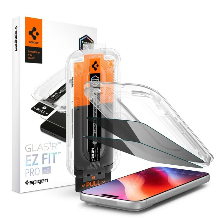Spigen Glas.tr Ez Fit Pro HD AC Apple iPhone 18 Pro Privacy [2 PACK]