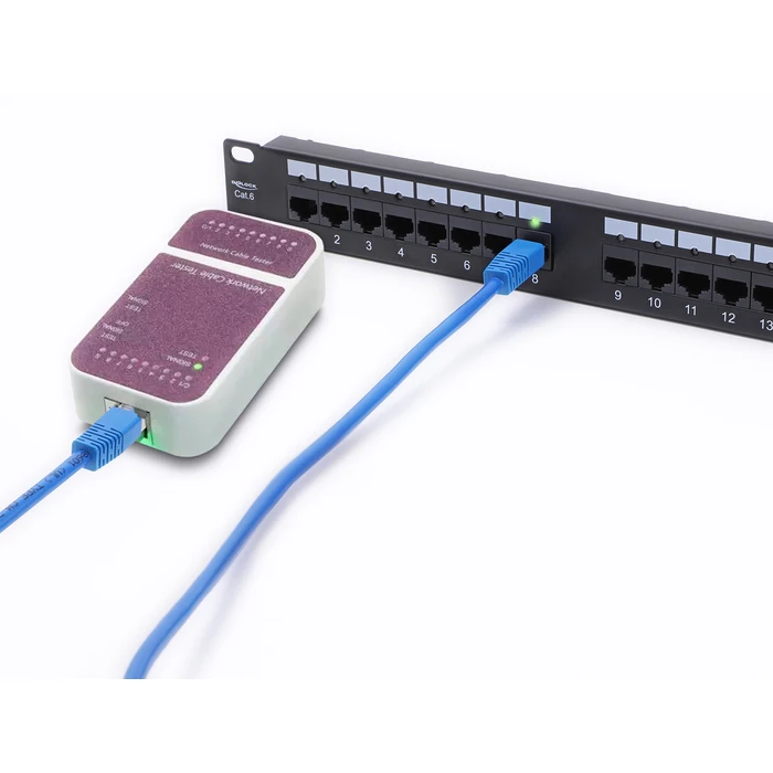 Delock Patch Panel Unshielded για Rack 1U 19" 24 Θυρών Μαύρο 91087