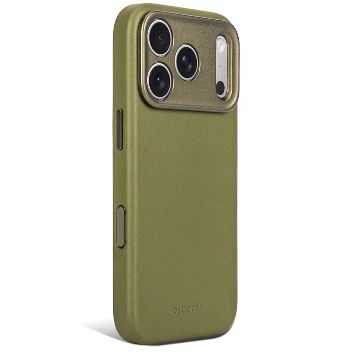 Decoded Leather Backcover Apple iPhone 18 Pro / 17 Pro MagSafe (moss green)