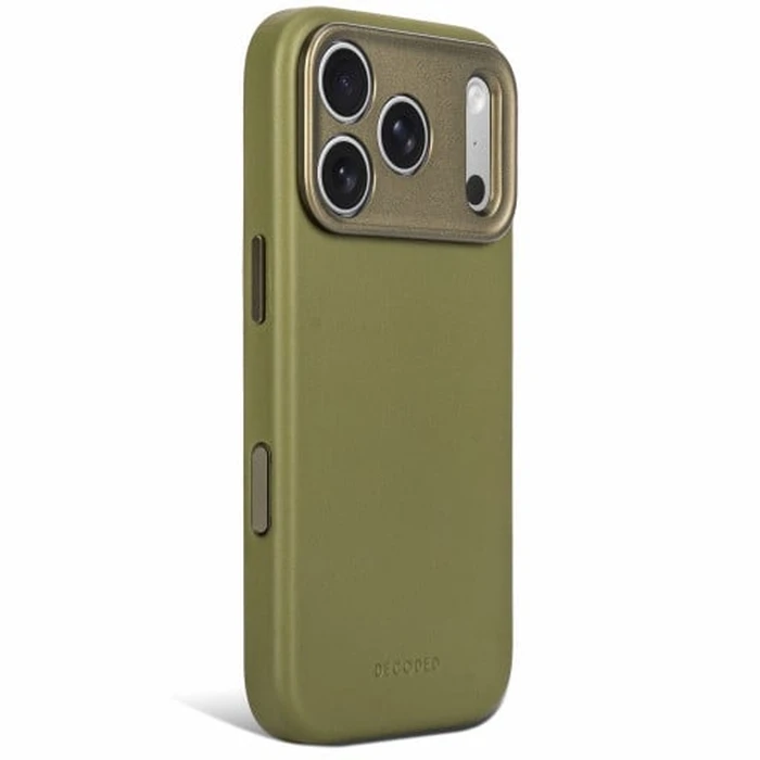 Decoded Leather Backcover Apple iPhone 18 Pro / 17 Pro MagSafe (moss green)