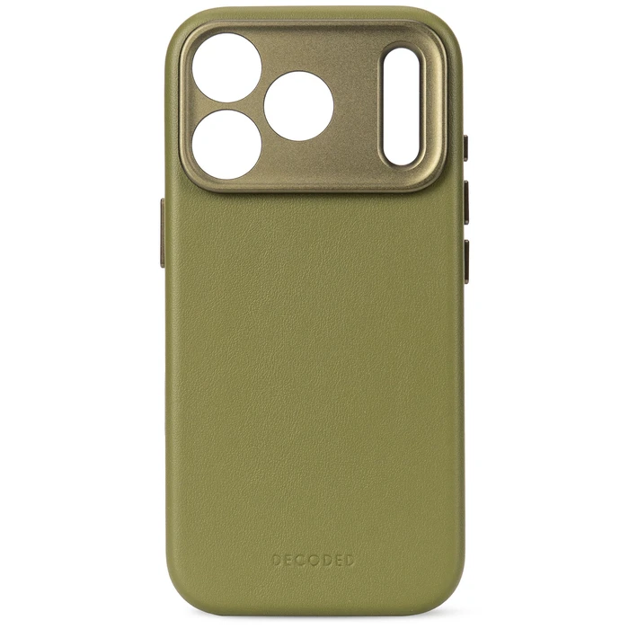 Decoded Leather Backcover Apple iPhone 18 Pro / 17 Pro MagSafe (moss green)